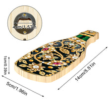 Load image into Gallery viewer, Wooden Cat Diamond Painting Bottle Opener Helper Rhinestones Bottle Opening Tool
