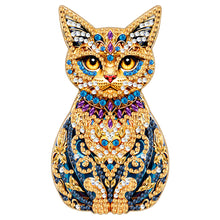 Load image into Gallery viewer, Wooden Cat Diamond Painting Bottle Opener Helper Rhinestones Bottle Opening Tool

