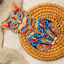 Load image into Gallery viewer, Wooden Cat Diamond Painting Bottle Opener Helper Rhinestones Bottle Opening Tool
