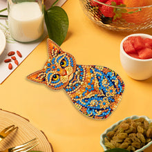 Load image into Gallery viewer, Wooden Cat Diamond Painting Bottle Opener Helper Rhinestones Bottle Opening Tool
