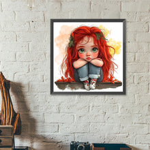 Load image into Gallery viewer, Diamond Painting - Full Round - Cute big-eyed girl (40*40CM)
