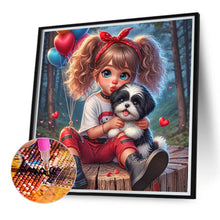 Load image into Gallery viewer, Diamond Painting - Full Round - Cute big-eyed girl (40*40CM)
