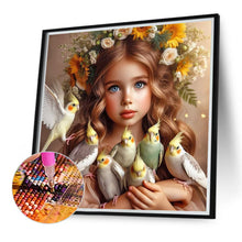 Load image into Gallery viewer, Diamond Painting - Full Round - Cute big-eyed girl (40*40CM)
