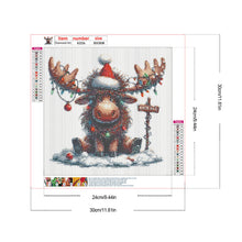 Load image into Gallery viewer, Diamond Painting - Full Round - Christmas deer (30*30CM)
