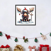 Load image into Gallery viewer, Diamond Painting - Full Round - Christmas deer (30*30CM)
