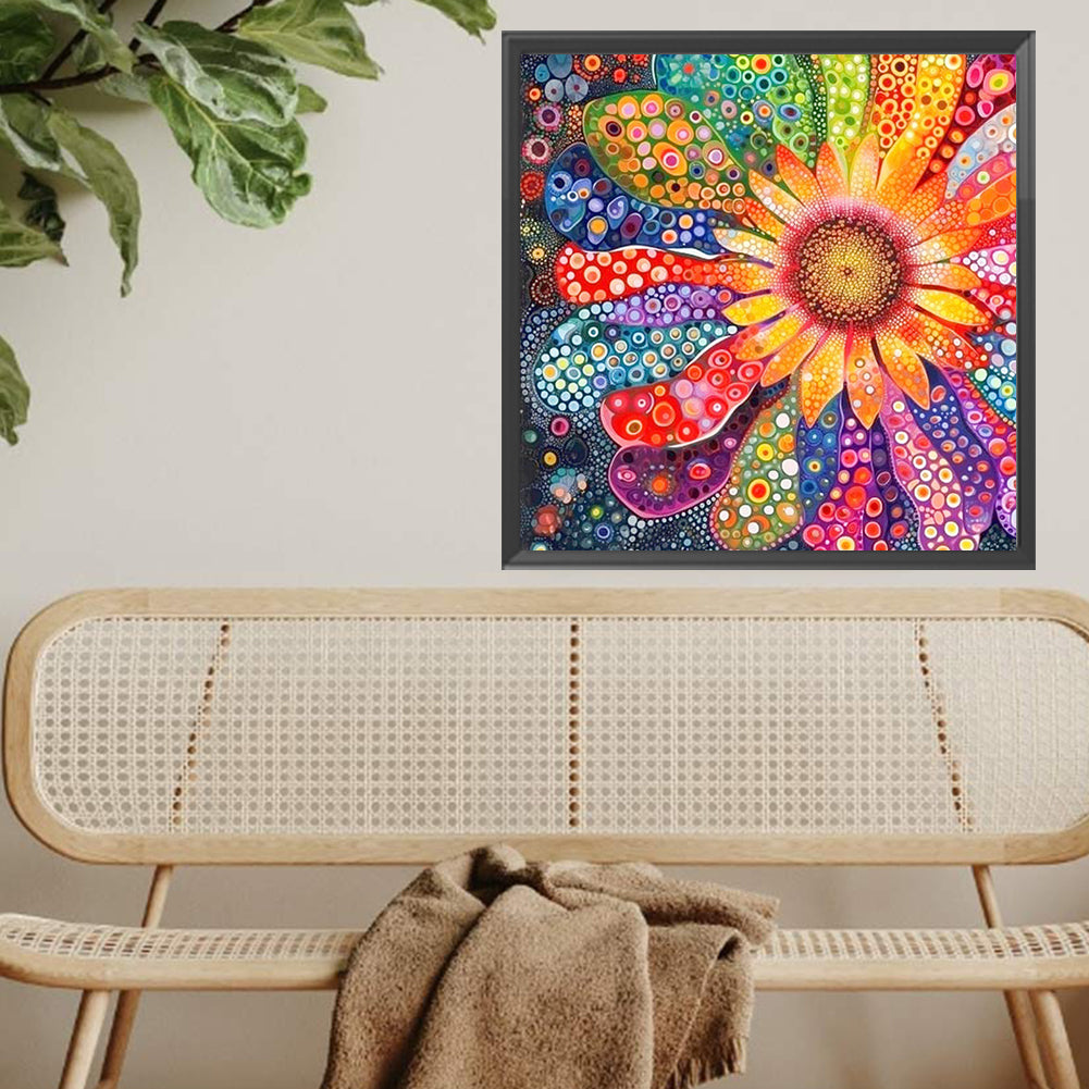 Diamond Painting - Full Square - Colorful daisies (40*40CM)