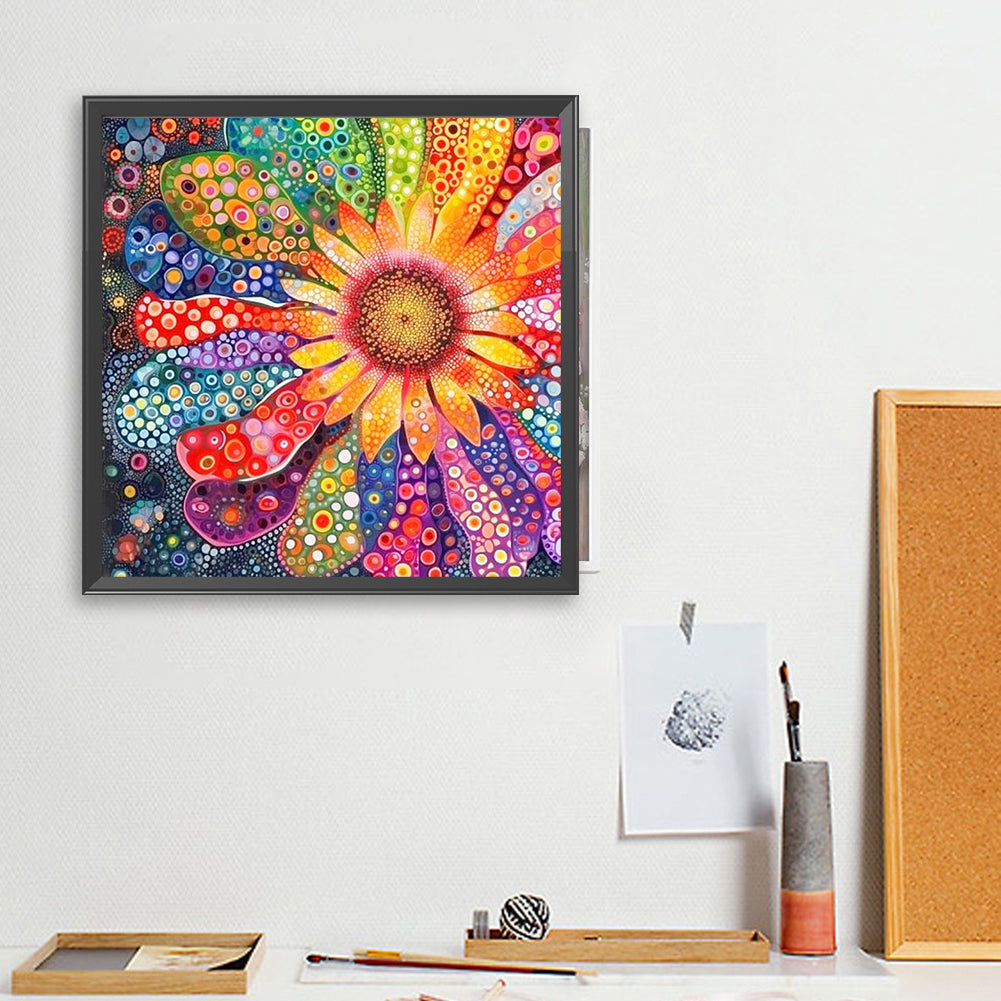 Diamond Painting - Full Square - Colorful daisies (40*40CM)
