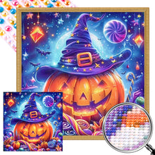 Load image into Gallery viewer, AB Diamond Painting - Full Round - Halloween Pumpkin And Candy (40*40CM)
