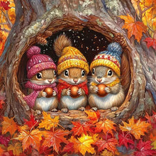 Load image into Gallery viewer, 4pcs Round Diamond Painting Set - Cat Series (40*40CM)
