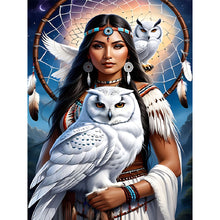 Load image into Gallery viewer, 2pcs Round Diamond Painting Set - Indian (30*40CM)
