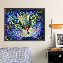 Load image into Gallery viewer, Diamond Painting - Full Square - Cat glass art (50*40CM)
