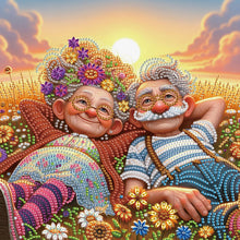 Load image into Gallery viewer, 4pcs Partial Special Diamond Painting Set - Warm old man (30*30CM)
