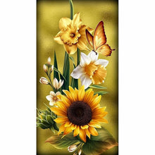 Load image into Gallery viewer, Diamond Painting - Full Square - Sunflower butterfly (45*85CM)
