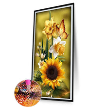 Load image into Gallery viewer, Diamond Painting - Full Square - Sunflower butterfly (45*85CM)
