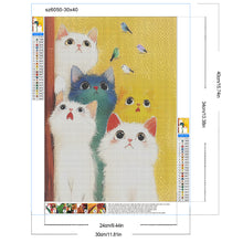 Load image into Gallery viewer, Diamond Painting - Full Round - kitten (30*40CM)
