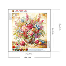 Load image into Gallery viewer, Diamond Painting - Partial Special Shaped - Colorful Flowers In A Vase (30*30CM)
