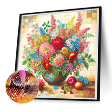 Load image into Gallery viewer, Diamond Painting - Partial Special Shaped - Colorful Flowers In A Vase (30*30CM)
