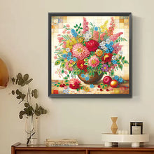Load image into Gallery viewer, Diamond Painting - Partial Special Shaped - Colorful Flowers In A Vase (30*30CM)
