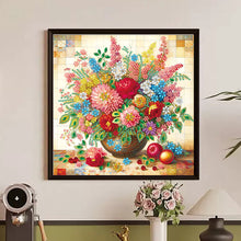 Load image into Gallery viewer, Diamond Painting - Partial Special Shaped - Colorful Flowers In A Vase (30*30CM)
