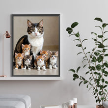 Load image into Gallery viewer, Diamond Painting - Full Round - Cat (30*40CM)

