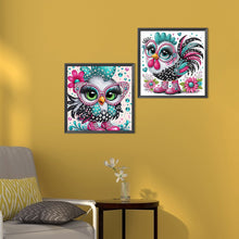 Load image into Gallery viewer, 2pcs Partial Special Diamond Painting Set - Colorful Chicken (30*30CM)
