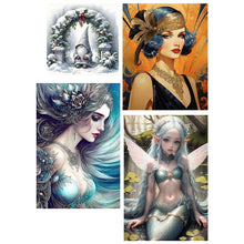 Load image into Gallery viewer, 4pcs Round Diamond Painting Set - Girl Series (40*60CM)
