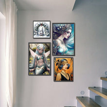 Load image into Gallery viewer, 4pcs Round Diamond Painting Set - Girl Series (40*60CM)

