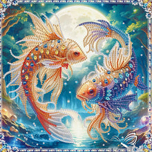 Load image into Gallery viewer, Diamond Painting - Partial Special Shaped - Moonlight Pisces (30*30CM)
