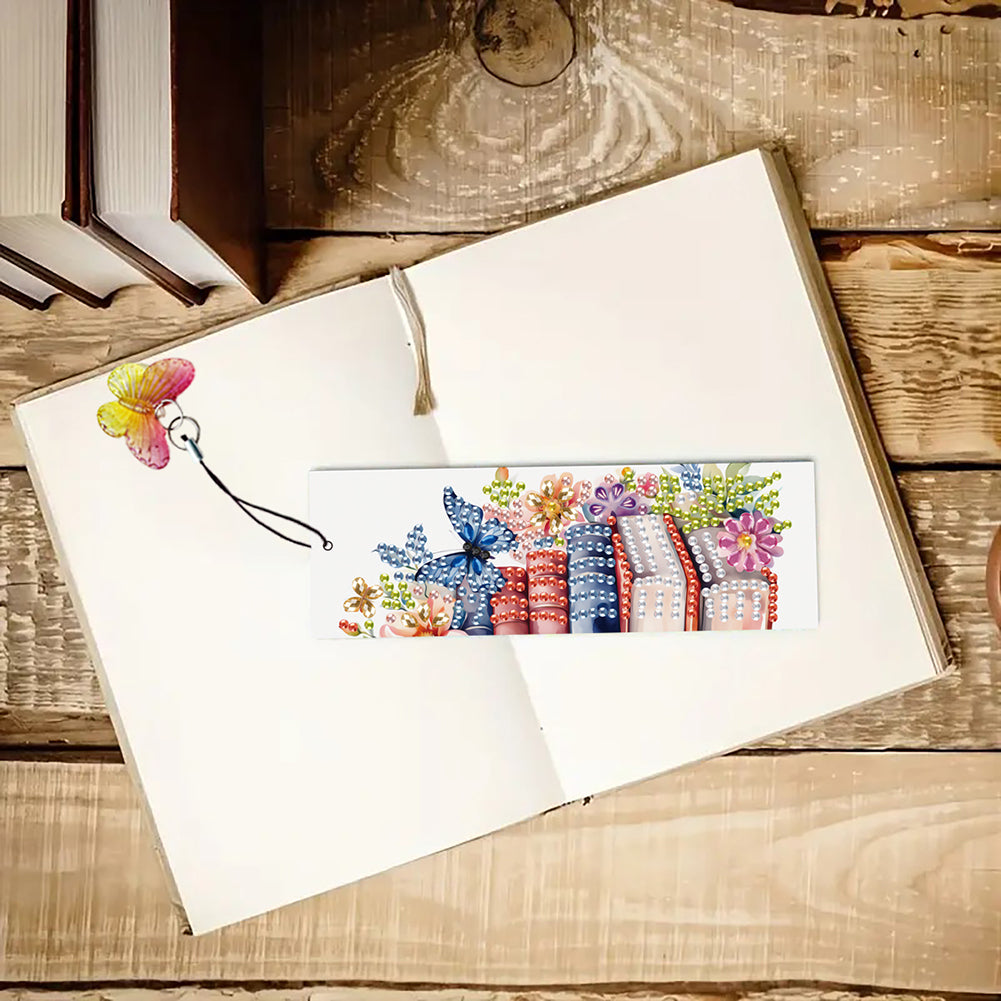 3Pcs Special Shape Book Butterfly 5D DIY Diamond Painting Bookmark