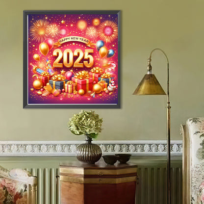 Diamond Painting - Full Round - Happy New Year (40*40CM)