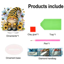 Load image into Gallery viewer, Acrylic Special Shape Bee Gnome 5D DIY Diamond Painting Desktop Ornaments
