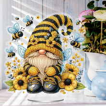 Load image into Gallery viewer, Acrylic Special Shape Bee Gnome 5D DIY Diamond Painting Desktop Ornaments
