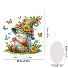 Load image into Gallery viewer, Acrylic Special Shape Flute Gnome 5D DIY Diamond Painting Desktop Ornaments
