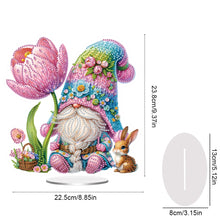 Load image into Gallery viewer, Acrylic Special Shape Tulip Gnome 5D DIY Diamond Painting Desktop Ornaments
