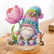 Load image into Gallery viewer, Acrylic Special Shape Tulip Gnome 5D DIY Diamond Painting Desktop Ornaments
