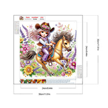 Load image into Gallery viewer, Diamond Painting - Partial Special Shaped - cowgirl (30*30CM)
