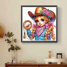 Load image into Gallery viewer, Diamond Painting - Partial Special Shaped - cowgirl (30*30CM)
