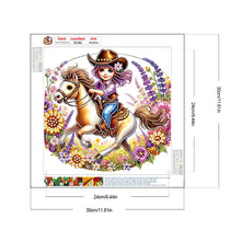 Load image into Gallery viewer, Diamond Painting - Partial Special Shaped - cowgirl (30*30CM)
