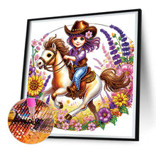 Load image into Gallery viewer, Diamond Painting - Partial Special Shaped - cowgirl (30*30CM)
