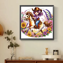 Load image into Gallery viewer, Diamond Painting - Partial Special Shaped - cowgirl (30*30CM)
