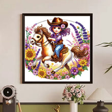 Load image into Gallery viewer, Diamond Painting - Partial Special Shaped - cowgirl (30*30CM)
