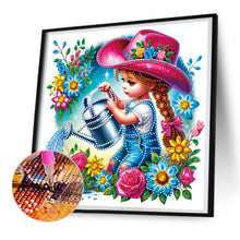 Load image into Gallery viewer, Diamond Painting - Partial Special Shaped - cowgirl (30*30CM)
