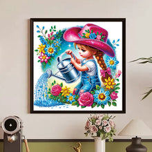 Load image into Gallery viewer, Diamond Painting - Partial Special Shaped - cowgirl (30*30CM)
