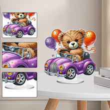 Load image into Gallery viewer, Acrylic Special Shape Bear Diamond Painting Desktop Decors for Home Office Decor
