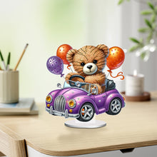 Load image into Gallery viewer, Acrylic Special Shape Bear Diamond Painting Desktop Decors for Home Office Decor
