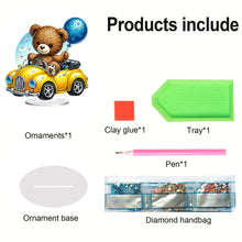 Load image into Gallery viewer, Acrylic Special Shape Bear Diamond Painting Desktop Decors for Home Office Decor
