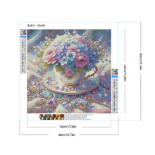 Load image into Gallery viewer, Diamond Painting - Full Round - Crystal porcelain cup bouquet (40*40CM)
