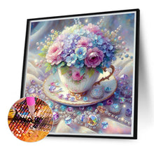 Load image into Gallery viewer, Diamond Painting - Full Round - Crystal porcelain cup bouquet (40*40CM)
