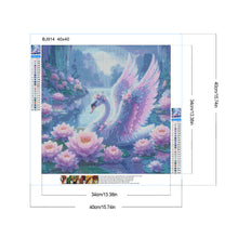 Load image into Gallery viewer, Diamond Painting - Full Round - Lotus pond white swan (40*40CM)
