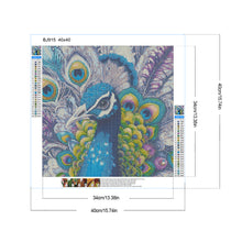 Load image into Gallery viewer, Diamond Painting - Full Round - Peacock (40*40CM)
